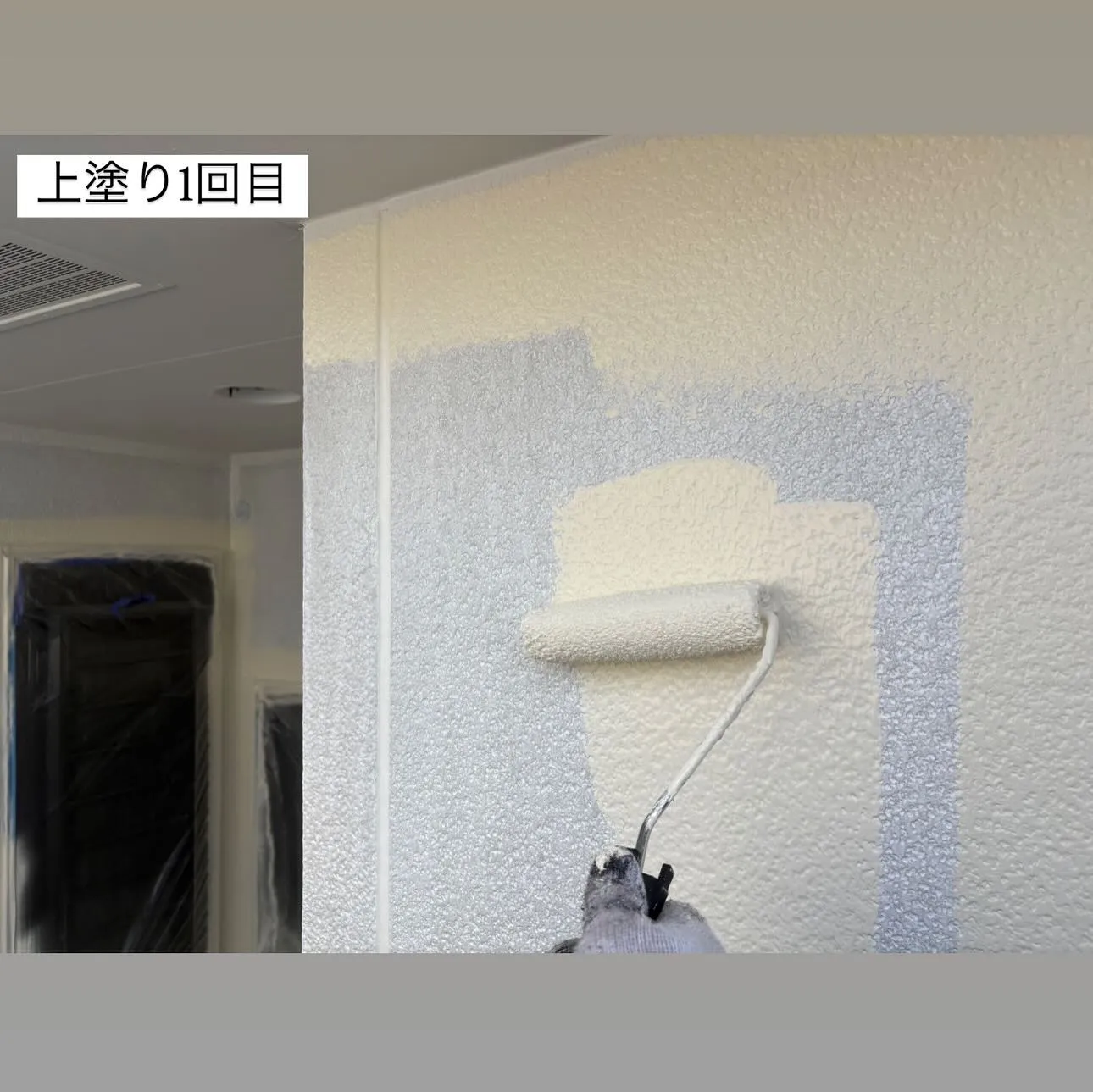 相模原市A様邸 【軒天ケレン・上塗り1回目・2回目、外壁下塗...