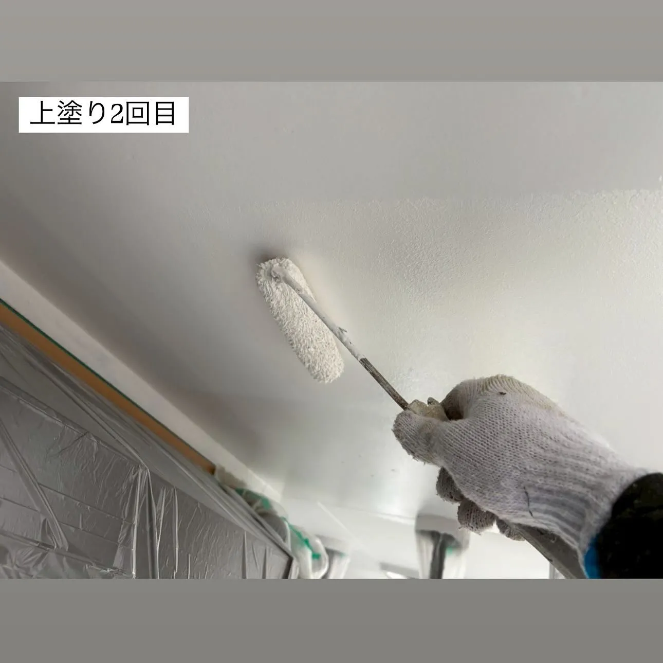 相模原市A様邸 【軒天ケレン・上塗り1回目・2回目、外壁下塗...