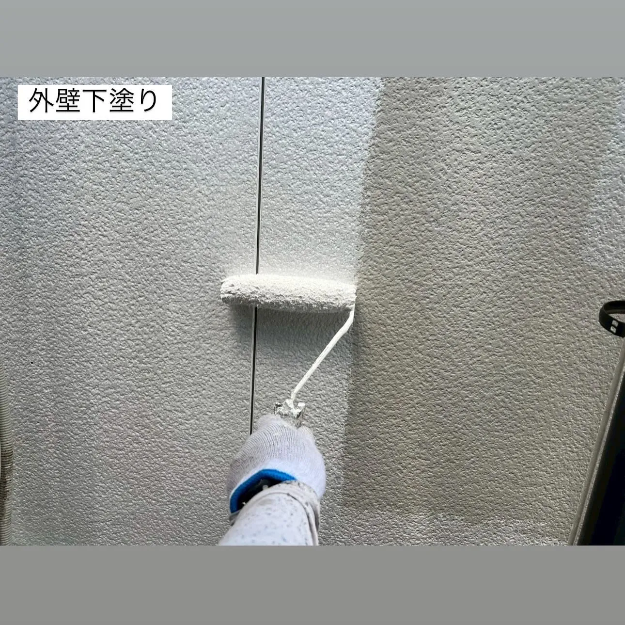 相模原市A様邸 【軒天ケレン・上塗り1回目・2回目、外壁下塗...