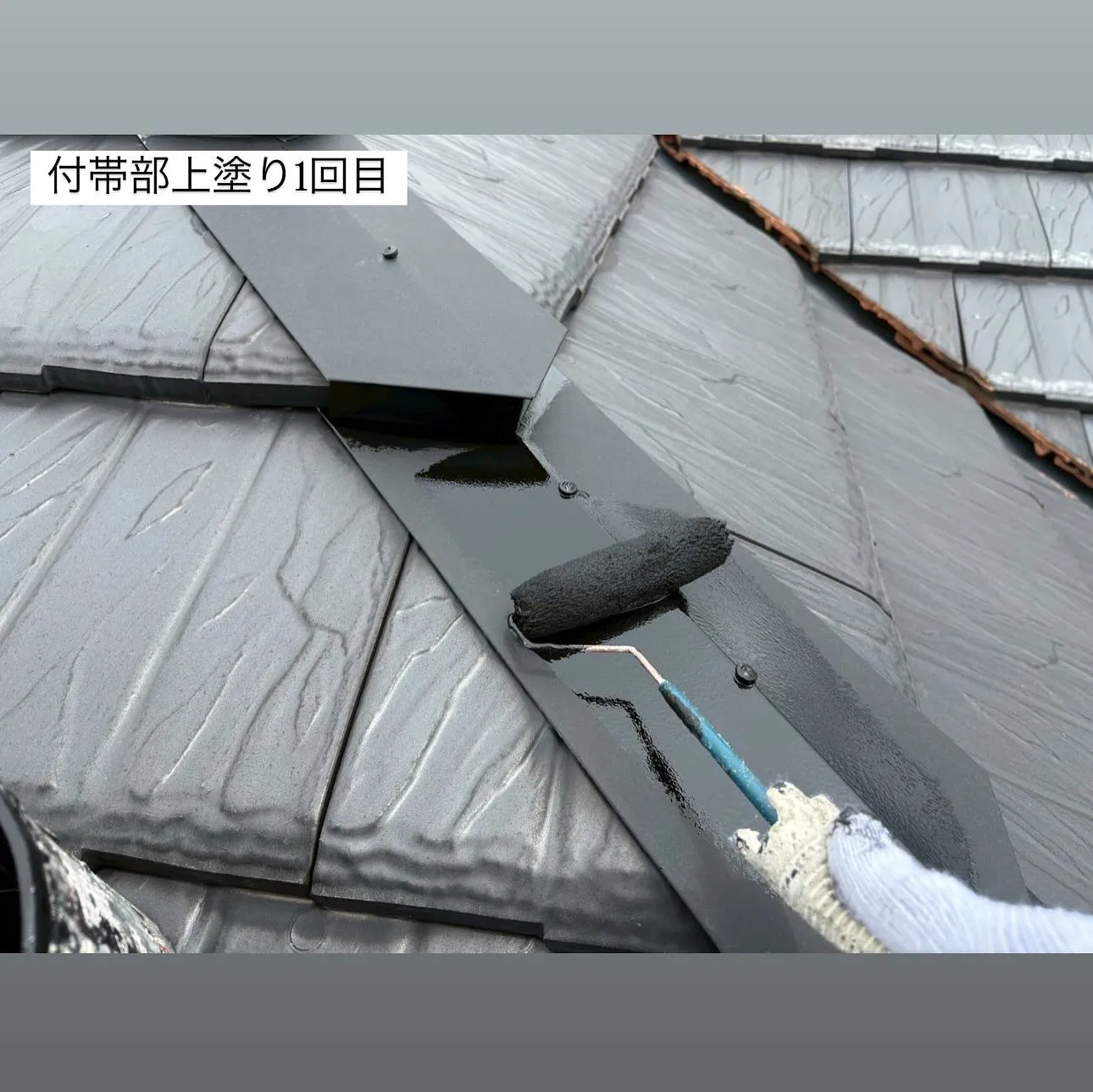 相模原市A様邸 【付帯部上塗り1回目・2回目、外壁クリヤー1...