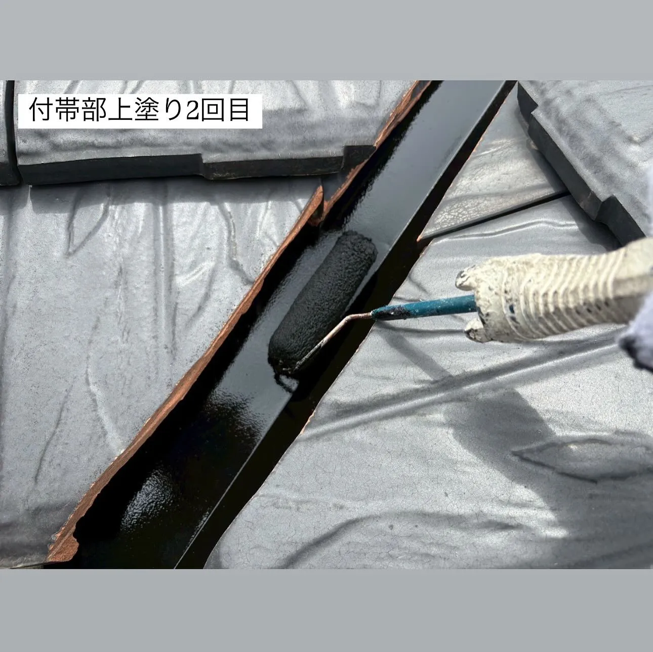 相模原市A様邸 【付帯部上塗り1回目・2回目、外壁クリヤー1...